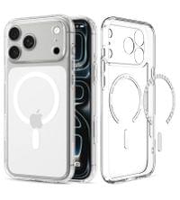 Magsafe Калъф за iPhone 18 Pro Max/ 17 Pro Max, Spigen Ultra Hybrid Mag Fit Case Clear/White, Прозрачен - 2 Magsafe Калъф за iPhone 18 Pro Max/ 17 Pro Max, Spigen Ultra Hybrid Mag Fit Case Clear/White, Прозрачен - 2