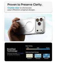 Magsafe Калъф за iPhone 18 Pro Max/ 17 Pro Max, Spigen Ultra Hybrid Mag Fit Case Clear/White, Прозрачен - 10 Magsafe Калъф за iPhone 18 Pro Max/ 17 Pro Max, Spigen Ultra Hybrid Mag Fit Case Clear/White, Прозрачен - 10