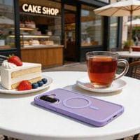 Magsafe Калъф за Samsung A57, Tech-Protect MagMat Case, Лилав - 2
