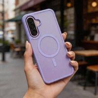 Magsafe Калъф за Samsung A57, Tech-Protect MagMat Case, Лилав - 4