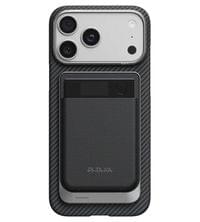 Magsafe Карбонов Калъф за Plaud Note/ Note Pro, Pitaka Sleeve&amp;amp;Charger Black/Grey, Черен - 5