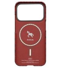 Magsafe Калъф за iPhone 17 Pro, Pitaka Edge Happiness Rides Case Cinnabar Steed, Червен - 2 Magsafe Калъф за iPhone 17 Pro, Pitaka Edge Happiness Rides Case Cinnabar Steed, Червен - 2