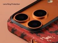 Magsafe Калъф за iPhone 17 Pro, Pitaka Edge Happiness Rides Case Cinnabar Steed, Червен - 12 Magsafe Калъф за iPhone 17 Pro, Pitaka Edge Happiness Rides Case Cinnabar Steed, Червен - 12
