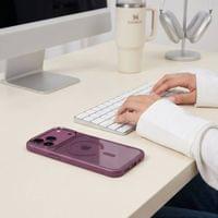 Magsafe калъф за iPhone 18 Pro Max/ 17 Pro Max, Tech-Protect MagMat CC Case, Бордо - 4 Magsafe калъф за iPhone 18 Pro Max/ 17 Pro Max, Tech-Protect MagMat CC Case, Бордо - 4