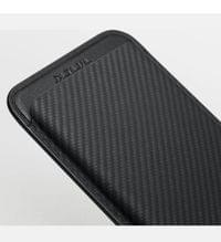 Magsafe Карбонов Калъф за Карти, Pitaka Magnetic Woven Wallet Black/Gray, Черен - 5
