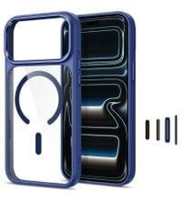 Magsafe калъф за iPhone 18 Pro Max/ 17 Pro Max, Tech-Protect MagMat CC Case, Тъмно Син - 2