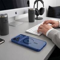 Magsafe калъф за iPhone 18 Pro Max/ 17 Pro Max, Tech-Protect MagMat CC Case, Тъмно Син - 4 Magsafe калъф за iPhone 18 Pro Max/ 17 Pro Max, Tech-Protect MagMat CC Case, Тъмно Син - 4