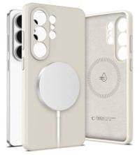 Magsafe Калъф за Samsung S26 Ultra, Tech-Protect Silicone Case, Бежов - 1