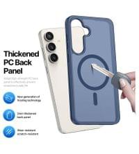 Magsafe Калъф за Samsung S26 FE/ S25 FE, Dux Ducis Yind Mag Case, Син - 3 Magsafe Калъф за Samsung S26 FE/ S25 FE, Dux Ducis Yind Mag Case, Син - 3