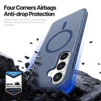 Magsafe Калъф за Samsung S26 FE/ S25 FE, Dux Ducis Yind Mag Case, Син - 5 Magsafe Калъф за Samsung S26 FE/ S25 FE, Dux Ducis Yind Mag Case, Син - 5