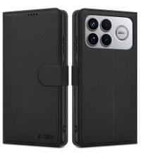 Кожен Калъф с Джобове за Xiaomi Poco F8 Ultra, Tech-Protect Wallet Book Case, Черен - 2