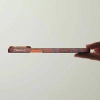 Magsafe Калъф за iPhone 17 Pro Max, Pitaka Edge Breath of Veins Case Burning Orange, Оранжев - 7