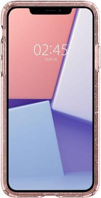Противоударен Блестящ Калъф за iPhone 11, Spigen Liquid Crystal Glitter Quartz Case, Розов - 4