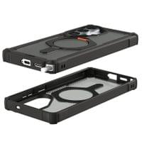 Magsafe Противоударен Калъф за Samsung S26 Ultra, UAG Plasma XTE Case Black-Orange, Черен - 4