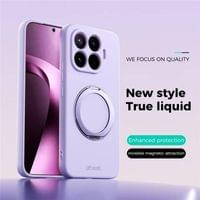 MagSafe Силиконов Калъф за Xiaomi 17T, Liquid Silicone Case, Лилав - 2