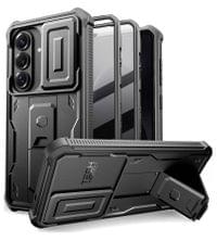 Противоударен Калъф 360 за Samsung S26, Tech-Protect Kevlar Cam+ 2-Set Case, Черен - 1