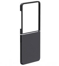 Magsafe Калъф за Samsung Z Flip 8, Pitaka Edge Black/Grey Case, Черен - 3