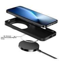 Magsafe Калъф за Honor Magic 8 Pro, Carbon Desigh Case, Черен - 6