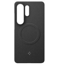 Magsafe Карбонов Калъф за Samsung S26 Ultra, Spigen Airskin Aramid Mag Case, Черен - 3