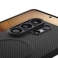 Magsafe Карбонов Калъф за Samsung S26 Ultra, Spigen Airskin Aramid Mag Case, Черен - 7
