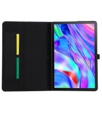 Калъф за Lenovo Idea Tab Plus 12.1 TB-361, Tri-Fold Leather Card Case, Черен - 2