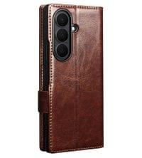 Кожен Калъф за Samsung Z Fold 8 Ultra, Qialino Leather Book Case, Кафяв - 2