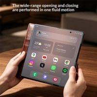 Кожен Калъф за Samsung Z Fold 8 Ultra, Qialino Leather Book Case, Кафяв - 11