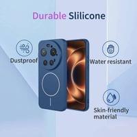 Magsafe Калъф за Xiaomi 17 Ultra, Silicone Case, Черен - 3