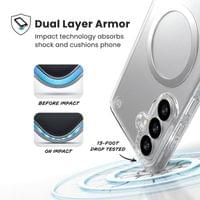 Magsafe Калъф за Samsung S26 Plus, Speck Presidio Perfect-Clear Magnet Case, Прозрачен - 6