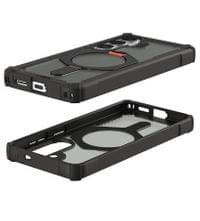Magsafe Противоударен Калъф за Samsung S26 Plus, UAG Plasma XTE Case Black-Orange, Черен - 4