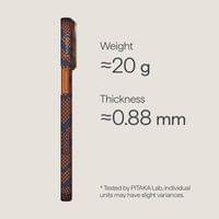 Magsafe Калъф за iPhone 17 Pro, Pitaka Edge Breath of Veins Case Burning Orange, Оранжев - 3