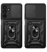 Калъф с Предпазител за Камера и Стойка за Samsung A57, Tech-Protect CamShield Pro Case, Черен - 2