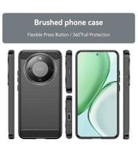 Противоударен Калъф за Honor Magic 8 Lite Premium Carbon Case, Черен - 2