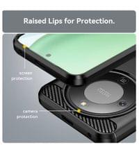 Противоударен Калъф за Honor Magic 8 Lite Premium Carbon Case, Черен - 6