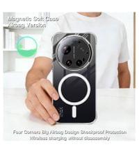 MagSafe Силиконов Калъф за Xiaomi 17 Ultra, Crystal Armor Case, Прозрачен - 6 MagSafe Силиконов Калъф за Xiaomi 17 Ultra, Crystal Armor Case, Прозрачен - 6