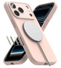 Magsafe Калъф за iPhone 18 Pro Max/ 17 Pro Max, Ringke Silicone Magnetic Case, Розов - 4 Magsafe Калъф за iPhone 18 Pro Max/ 17 Pro Max, Ringke Silicone Magnetic Case, Розов - 4