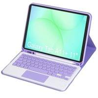 Калъф с Клавиатура за Samsung Tab A11 Plus/ A9 Plus 11", Keyboard TouchPad Case, Лилав - 2 Калъф с Клавиатура за Samsung Tab A11 Plus/ A9 Plus 11", Keyboard TouchPad Case, Лилав - 2