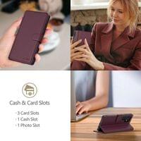 Кожен Калъф с Джобове за Xiaomi Redmi Note 15 Pro 5G, Tech-Protect Wallet Book Case, Лилав - 3