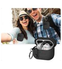 Силиконов Калъф за Samsung Galaxy Buds 3 Pro/ 3 FE/ 3, Tech-Protect Slim Hook Case, Черен - 6