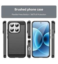 Противоударен Калъф за Xiaomi 17, Premium Carbon Case, Черен - 2