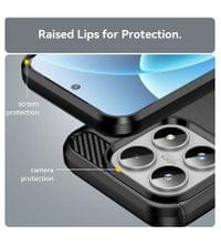 Противоударен Калъф за Xiaomi 17, Premium Carbon Case, Черен - 3