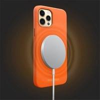 Magsafe Калъф за iPhone 14 Pro, Qialino Leather Case, Син - 2