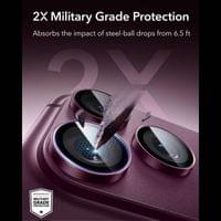 Протектор за Камерата на iPhone 18 Pro Max/ 18 Pro, ESR Armorite Camera Lens Glass Burgundy, Бордо - 3 Протектор за Камерата на iPhone 18 Pro Max/ 18 Pro, ESR Armorite Camera Lens Glass Burgundy, Бордо - 3