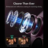 Протектор за Камерата на iPhone 18 Pro Max/ 18 Pro, ESR Armorite Camera Lens Glass Burgundy, Бордо - 4 Протектор за Камерата на iPhone 18 Pro Max/ 18 Pro, ESR Armorite Camera Lens Glass Burgundy, Бордо - 4