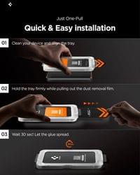 Затъмняващ Протектор за Samsung S26 Plus, Spigen Privacy Glass tR EZ Fit 2бр., Черен - 8 Затъмняващ Протектор за Samsung S26 Plus, Spigen Privacy Glass tR EZ Fit 2бр., Черен - 8