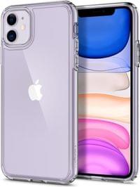 Противоударен Хибриден Калъф за iPhone 11, Spigen Ultra Hybrid Case, Прозрачен - 4