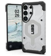 Magsafe Противоударен Калъф за Samsung S26 Ultra, UAG Pathfinder Clear Case Ice/Silver, Сив - 3