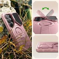 Противоударен Калъф 360 за Samsung S26 Ultra, Tech-Protect Kevlar Cam+ 2-Set Case, Розов - 3