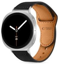 Кожена Каишка за Samsung Watch 8/ 8 Classic 40/ 44/ 46mm, Tech-Protect LeatherFit Band, Черен - 2