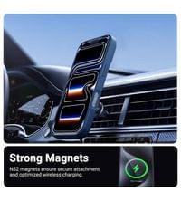 Magsafe Калъф за iPhone 17 Pro Max, Crong Hybrid Matte Magnetic Case, Тъмно син - 2